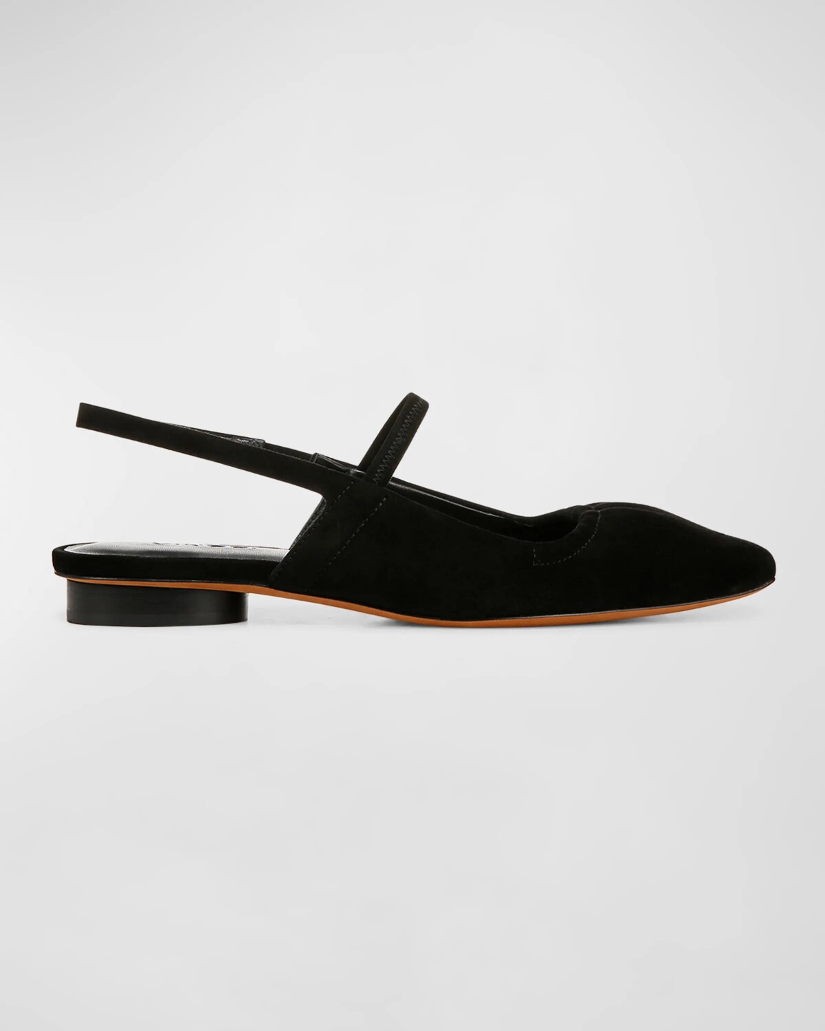 

Замшевые балетки Venice с открытой пяткой Vince, цвет Black Suede