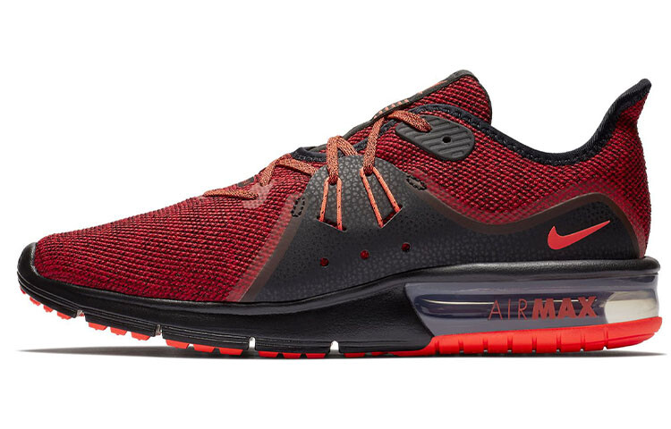 

Кроссовки Air Max Sequent для бега мужские с низким верхом, красные/черные Nike