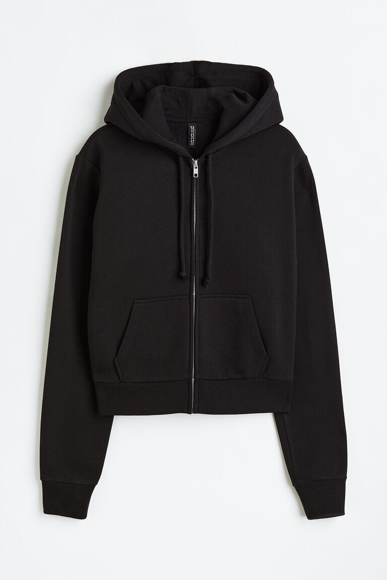 

Короткая толстовка на молнии H&M, черный