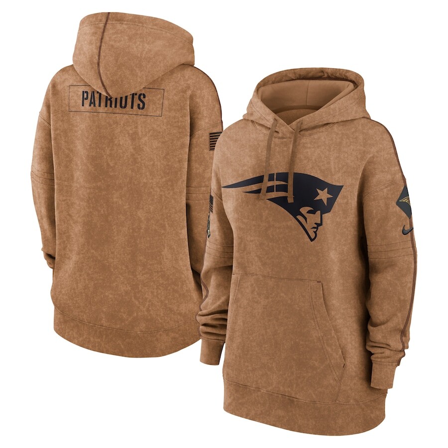 

Пуловер с капюшоном Nike New England Patriots, коричневый