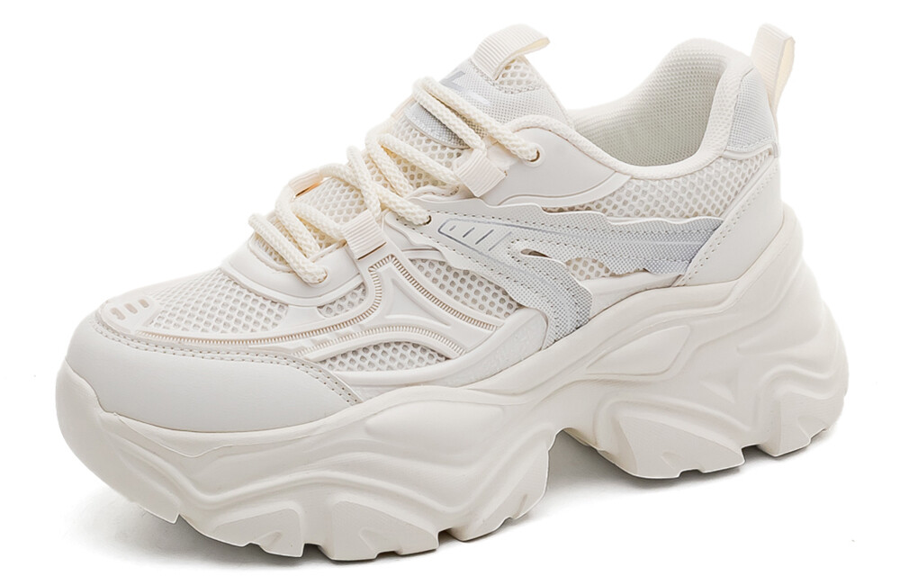

Кроссовки WARRIOR Chunky Sneakers Women's Low-top Beige/Gray, бежевый