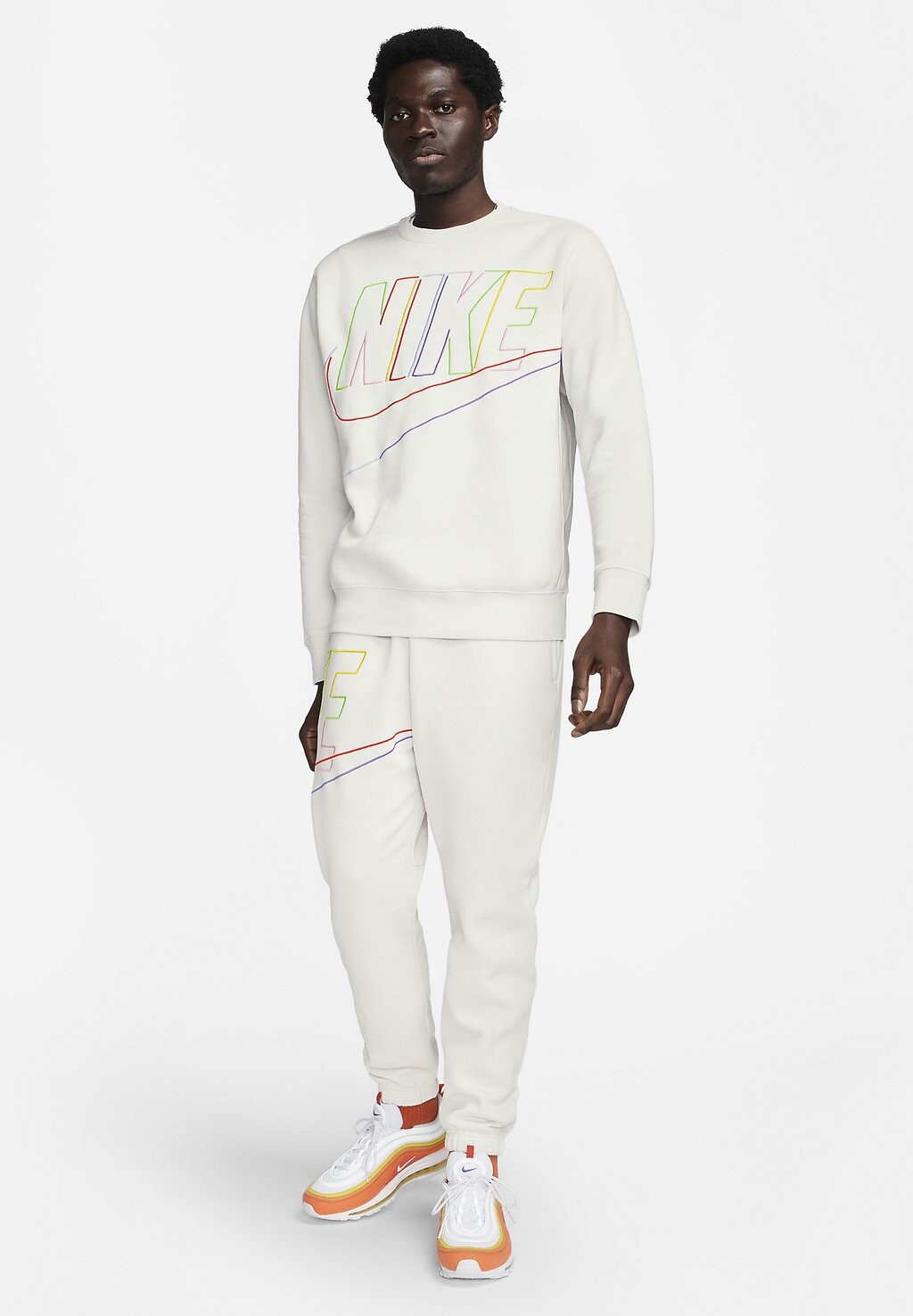 

Толстовка Nike M Nk Club Bb Crew Mcf, phantom, Серый