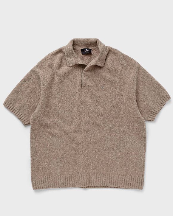 

Поло Represent Boucle Textured Knit Polo, цвет cashmere