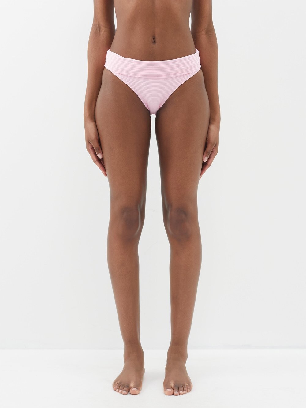 

Трусики бикини в рубчик fold over Heidi Klein, розовый
