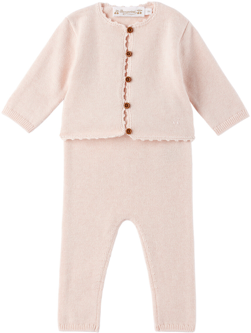 

Baby Pink Комплект из кардигана и брюк Angelou Розовый Bonpoint
