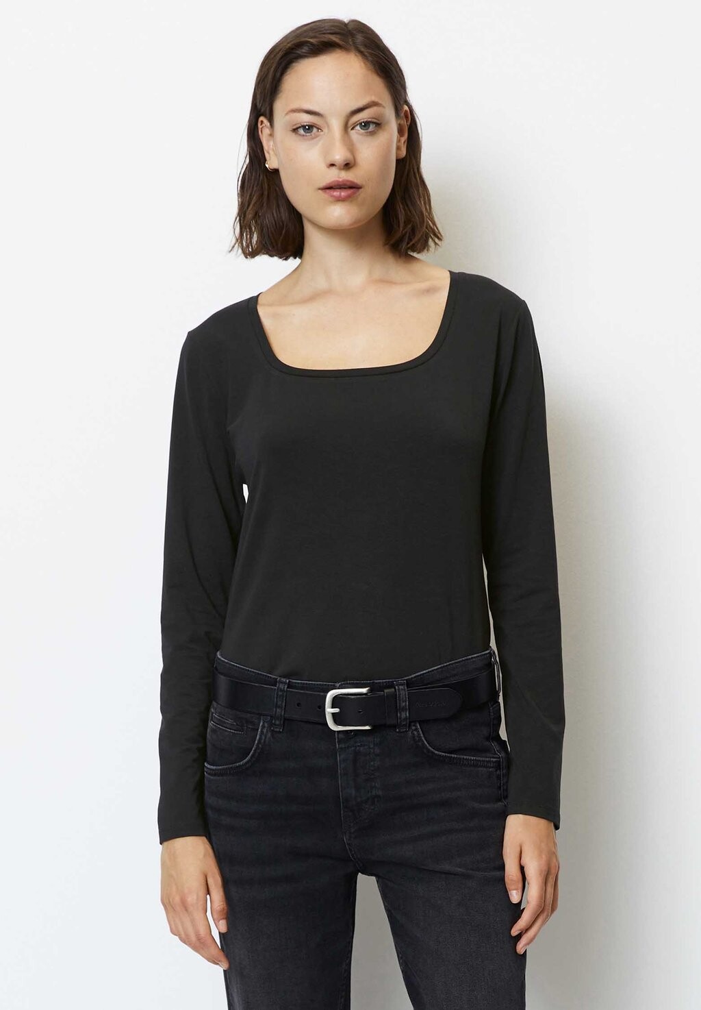 

Топ с длинными рукавами Marc O'Polo LONG SLEEVE, черный