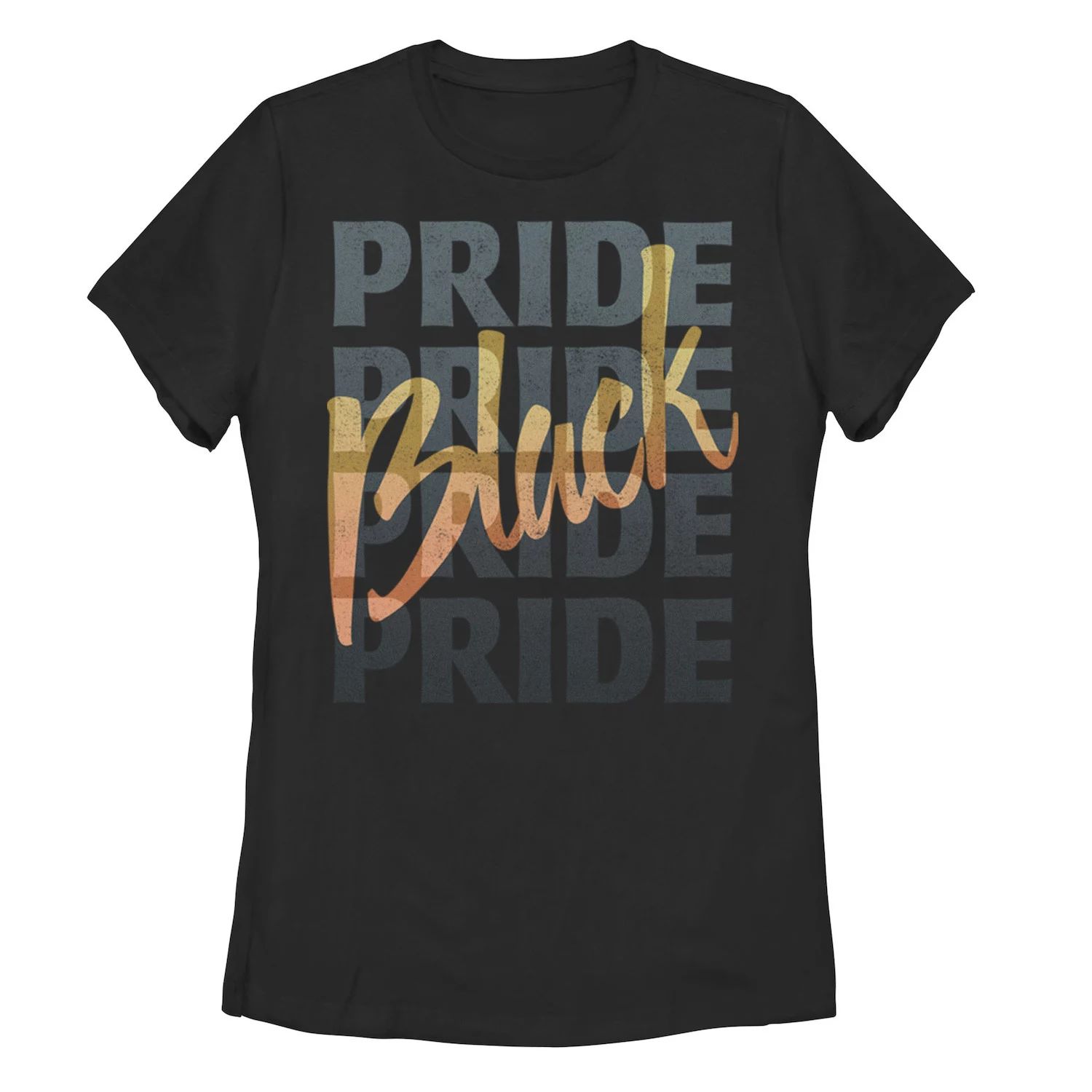 Черная футболка с надписью Juniors' Pride