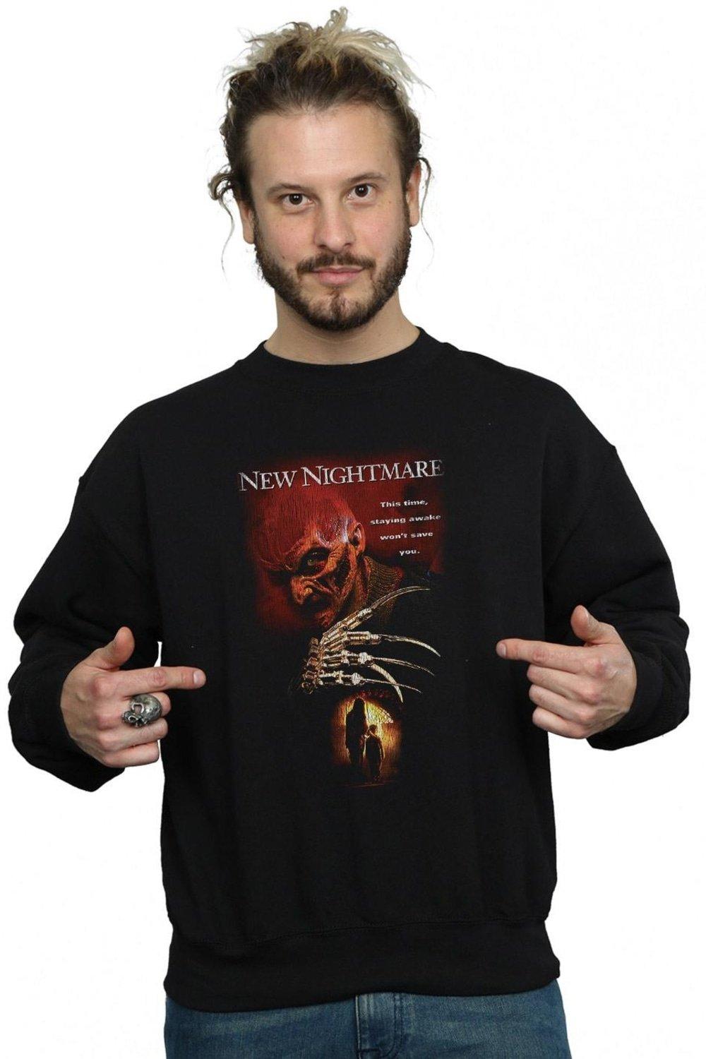 футболка a nightmare on elm street никогда больше не спи черный Новая толстовка с кошмаром A Nightmare On Elm Street, черный