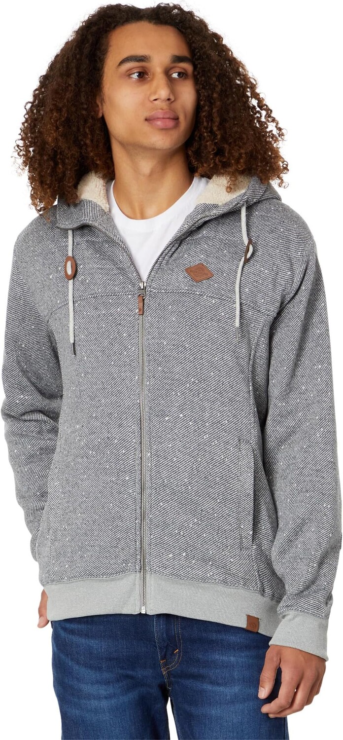 

Флисовая толстовка с молнией Cypress Keller Quiksilver, цвет Light Grey Heather