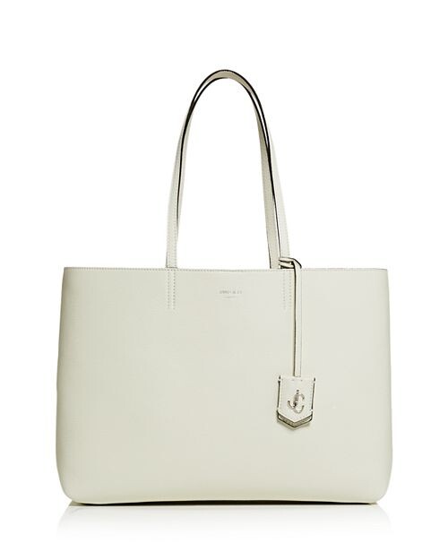 

Большая кожаная сумка-тоут Nine2Five Jimmy Choo, цвет Ivory/Cream