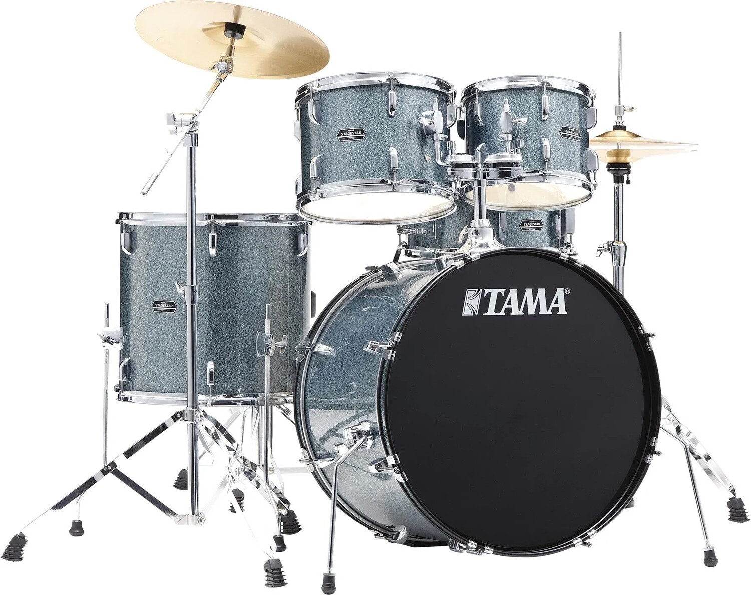 

Полная ударная установка Tama Stagestar из 5 предметов — Sea Blue Mist