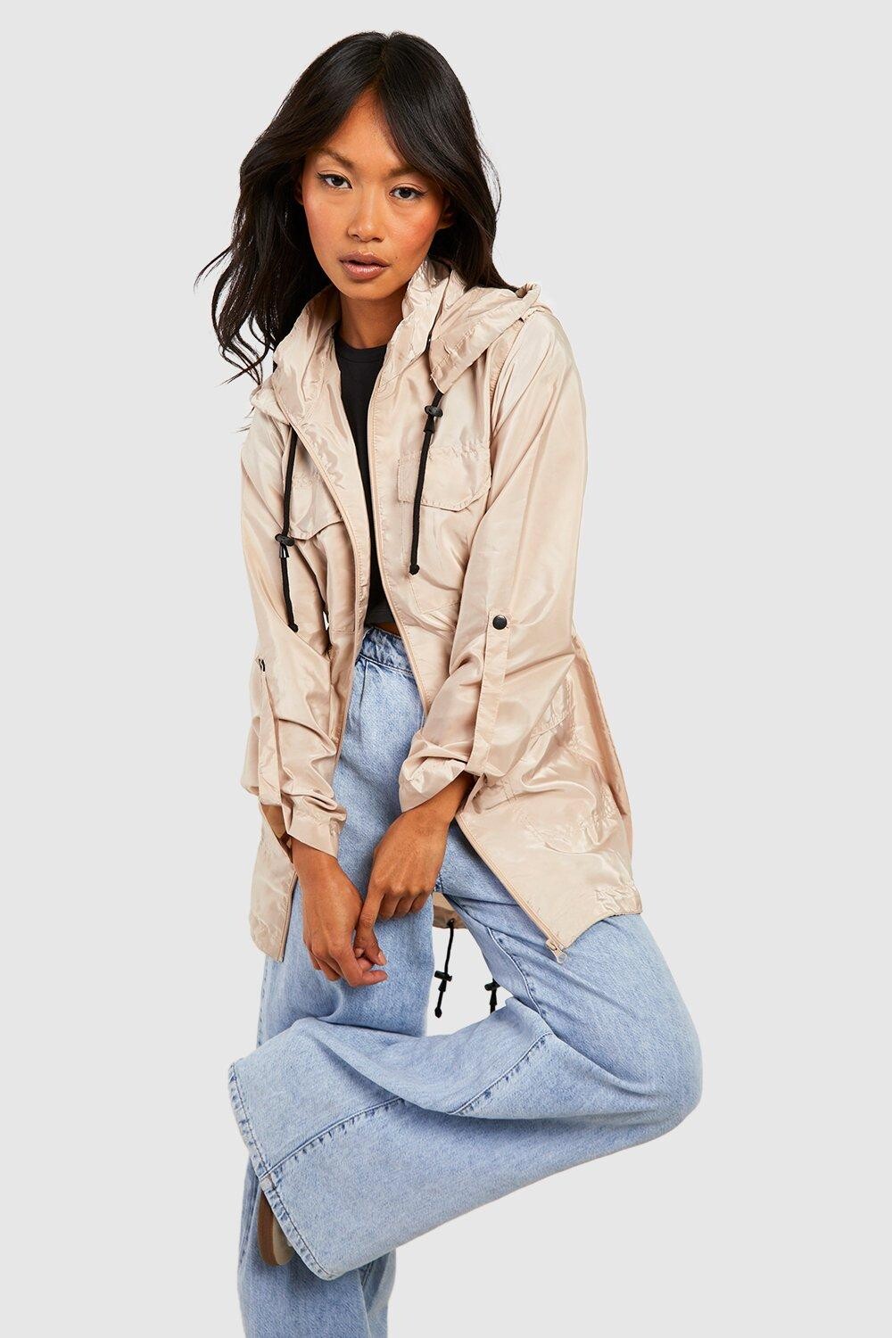 

Мак с эластичной талией boohoo, бежевый