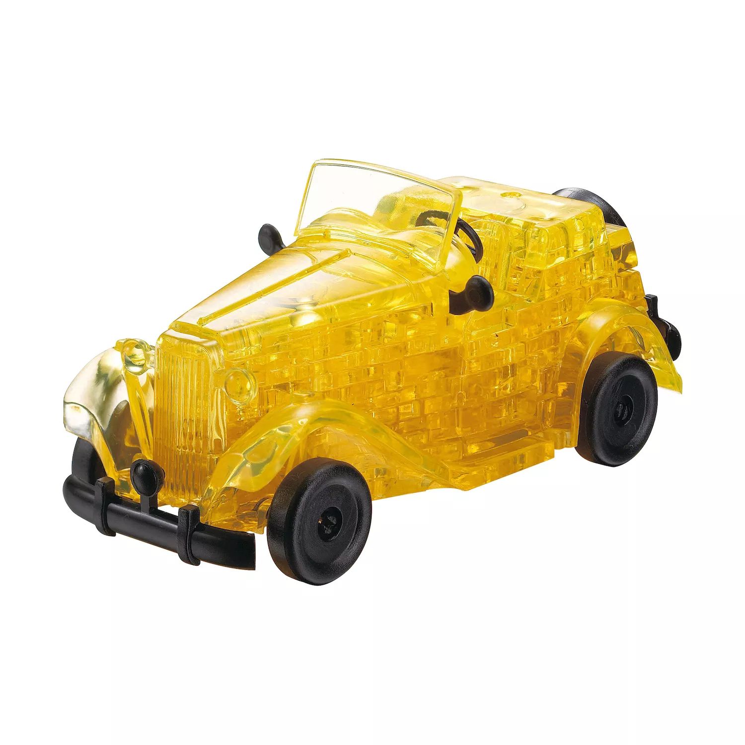 цена 3D-хрустальный пазл — Классический автомобиль (желтый): 53 шт. AREYOUGAMECOM
