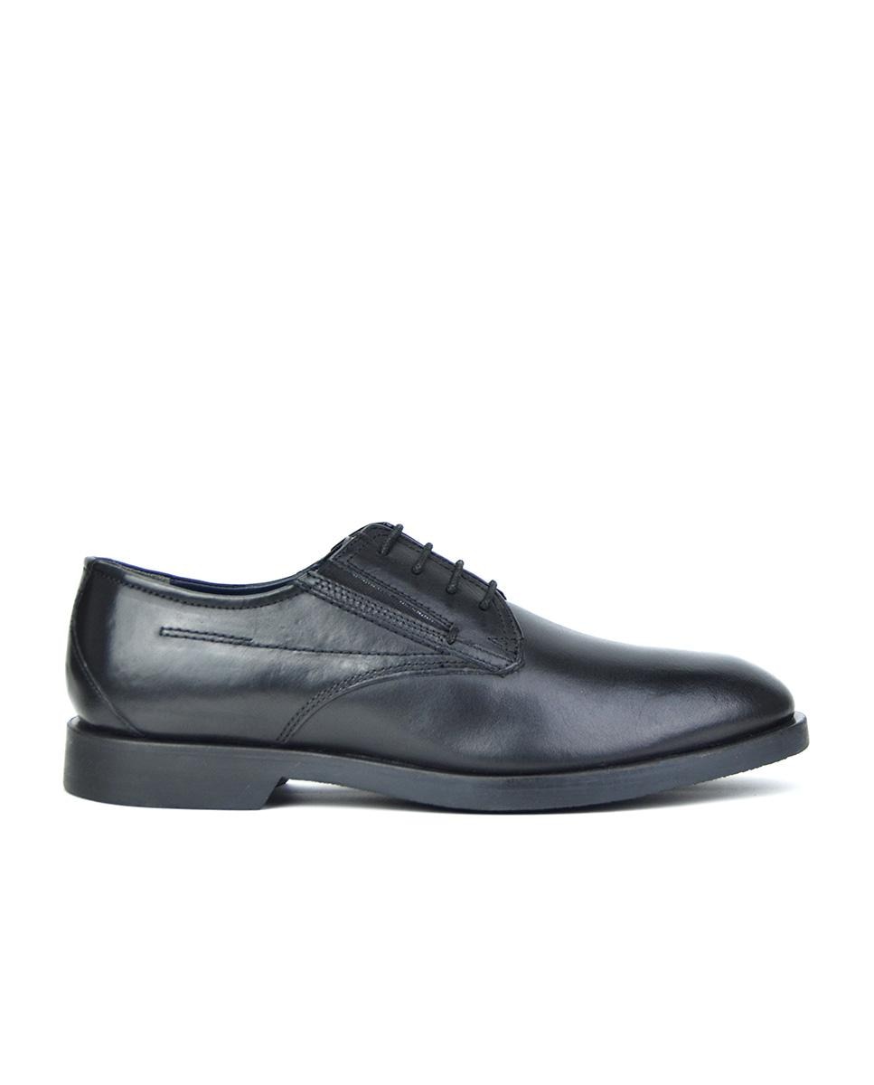 Мужские черные кожаные туфли на шнуровке Javier Larrainzar, черный мужские замшевые кожаные кроссовки на шнуровке javier larrainzar крот