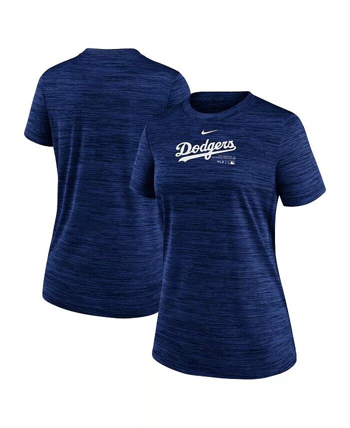 

Женская футболка Royal Los Angeles Dodgers Authentic Collection Velocity Performance Nike, синий