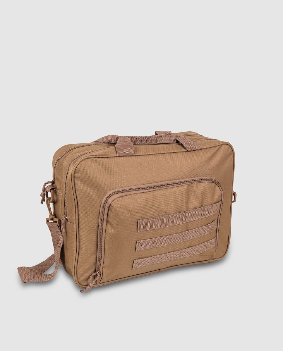 

Коричневая сумка через плечо для компьютера на молнии Bags Up, коричневый