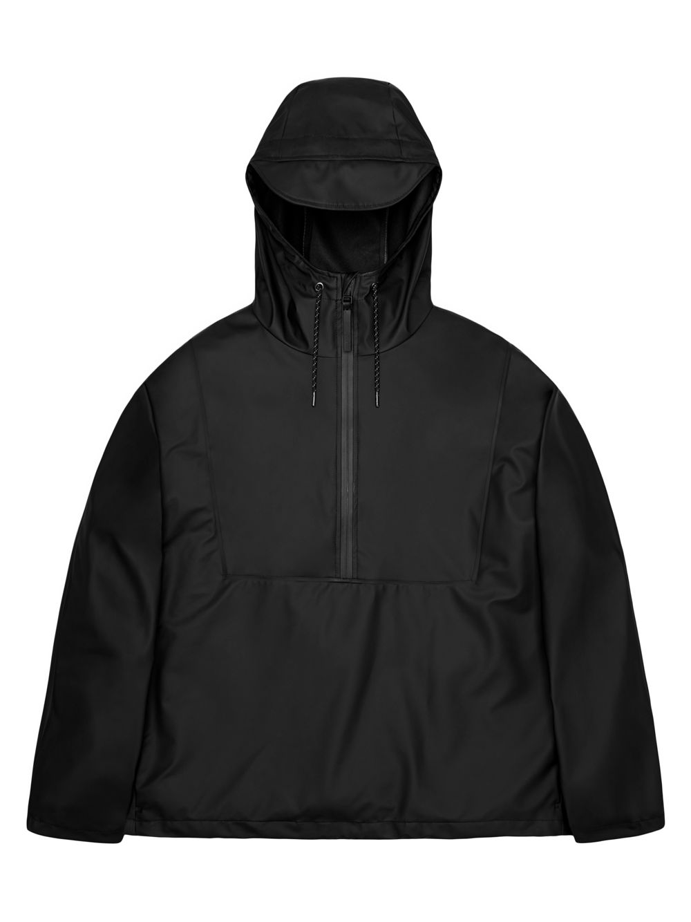 Куртка-анорак с молнией до половины Rains, черный