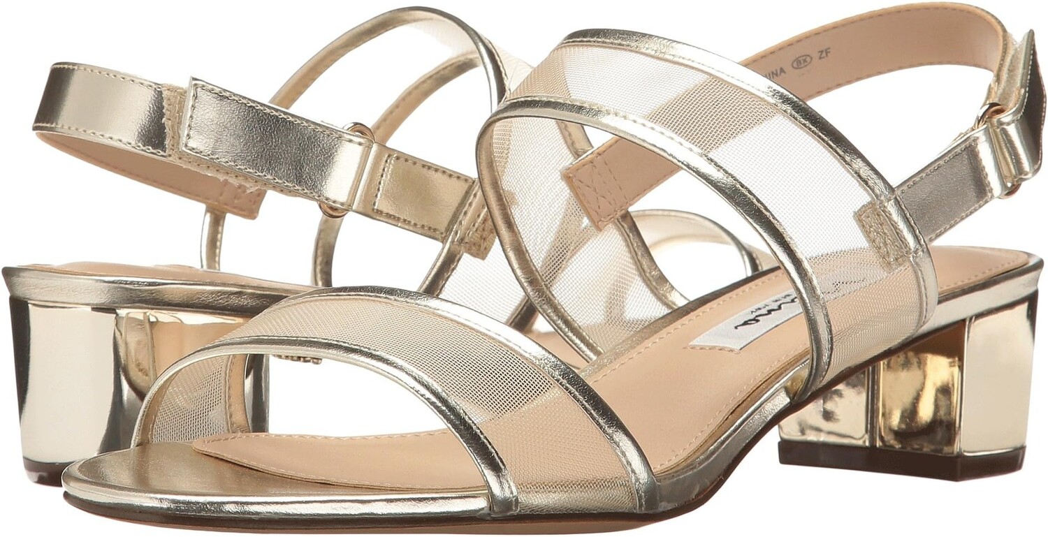 

Босоножки Ganice Nina, цвет White Gold Metal Foil/Mesh