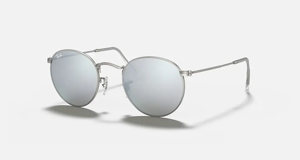 

Солнцезащитные очки Ray-Ban ROUND FLASH LENSES, серебряный