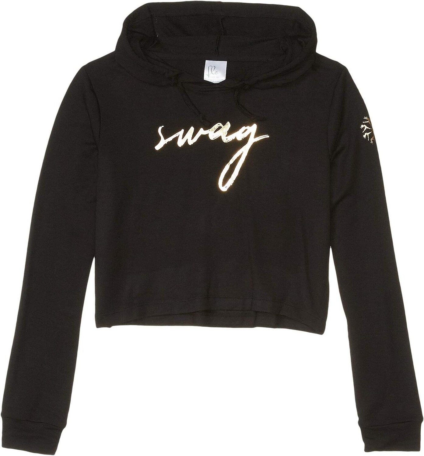 

Худи Flo Active Boxy Cropped Hoodie, черный