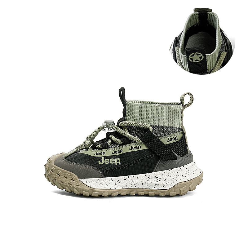 

Кроссовки Jeep Kids Lifestyle Shoes Kids High-top Black, зеленый