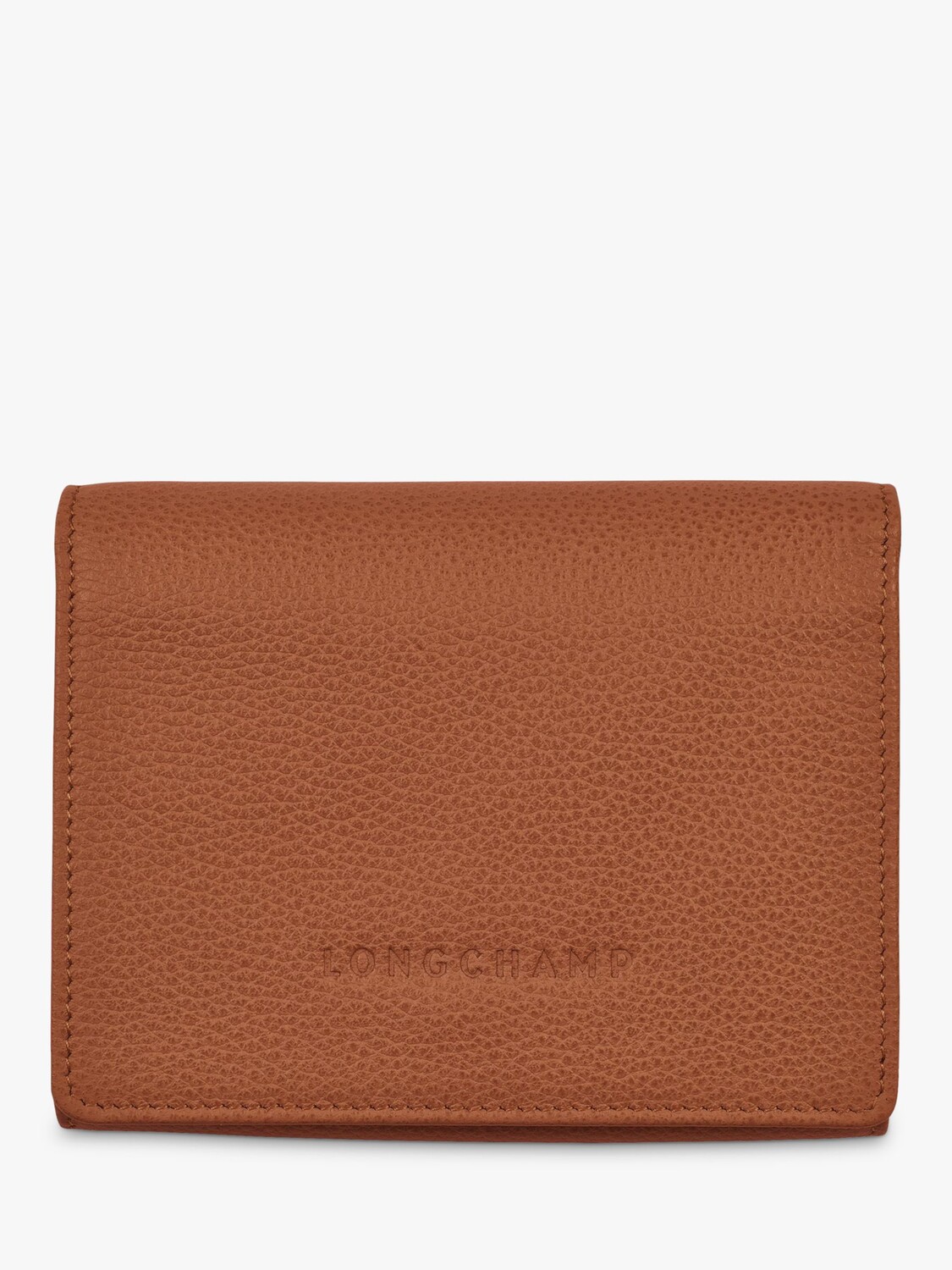 

Компактный кожаный кошелек Longchamp Le Foulonné, карамель