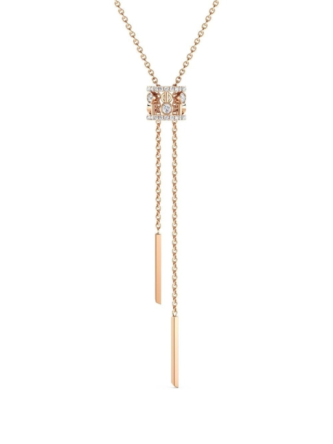 

Колье Dewdrop из розового золота с бриллиантами De Beers Jewellers, розовый
