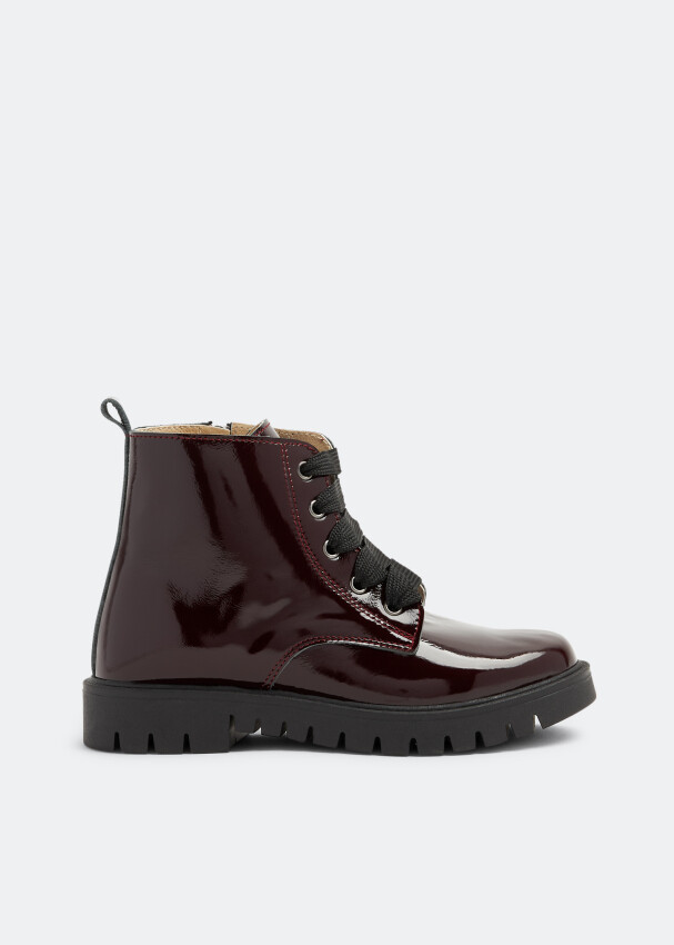 

Ботинки Babywalker Lace-Up, бордовый