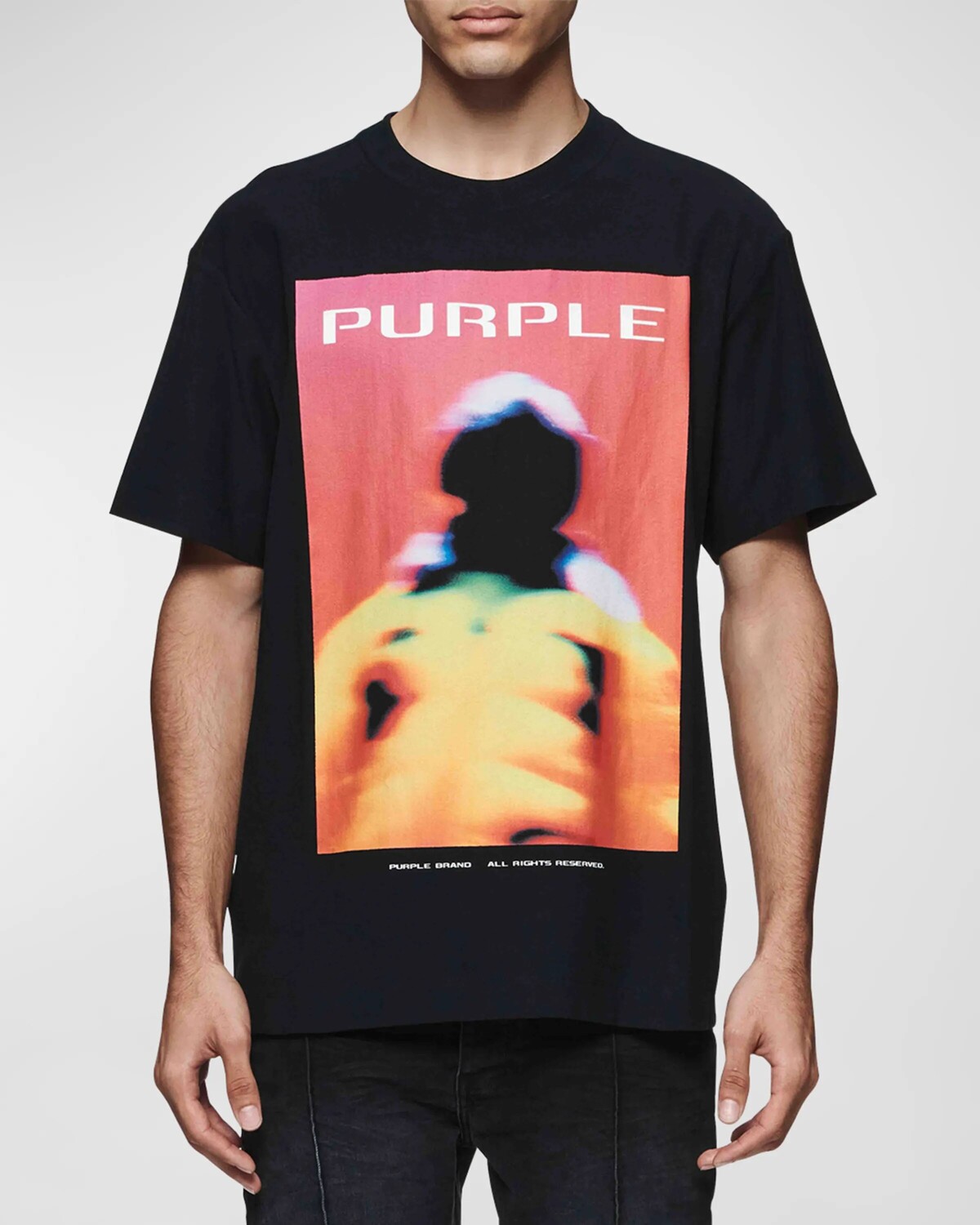 

Мужская футболка из фактурного джерси PURPLE, цвет Black