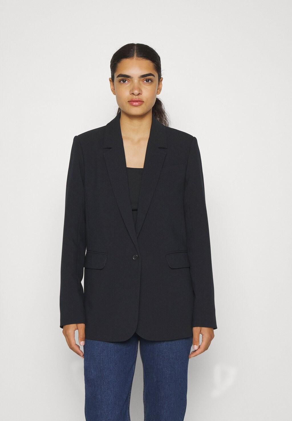 

Пальто Abercrombie & Fitch СТРУКТУРНЫЙ КОСТЮМ, цвет black beauty