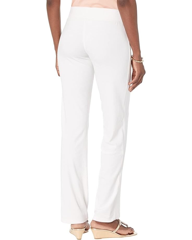 Брюки Lilly Pulitzer Dorsey Velour Pants, цвет Coconut