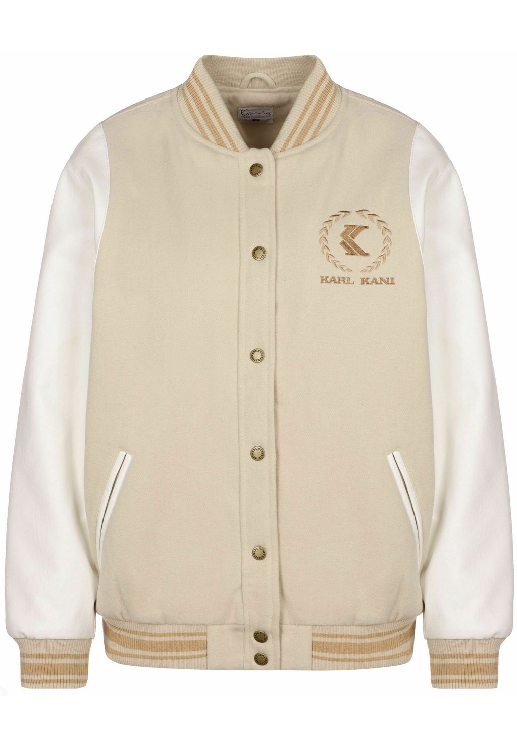 Куртка Karl Kani RETRO EMBLEM BLOCK, светло-кремовый белый цена и фото