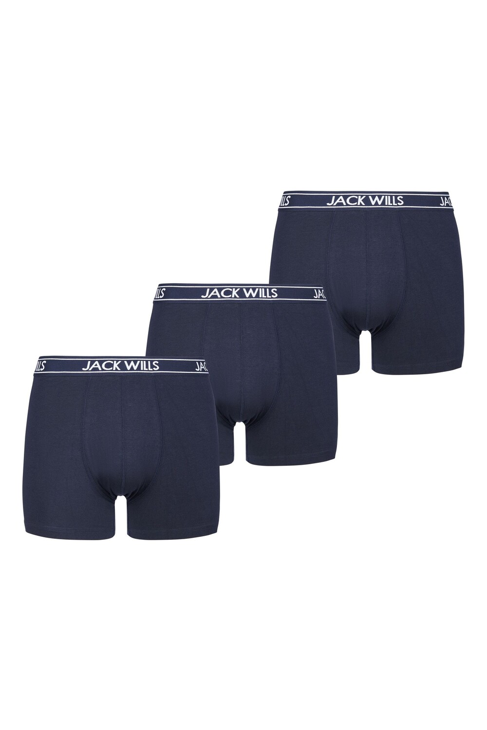 

Комплект из 3 пар белых боксеров Daundley Jack Wills, синий