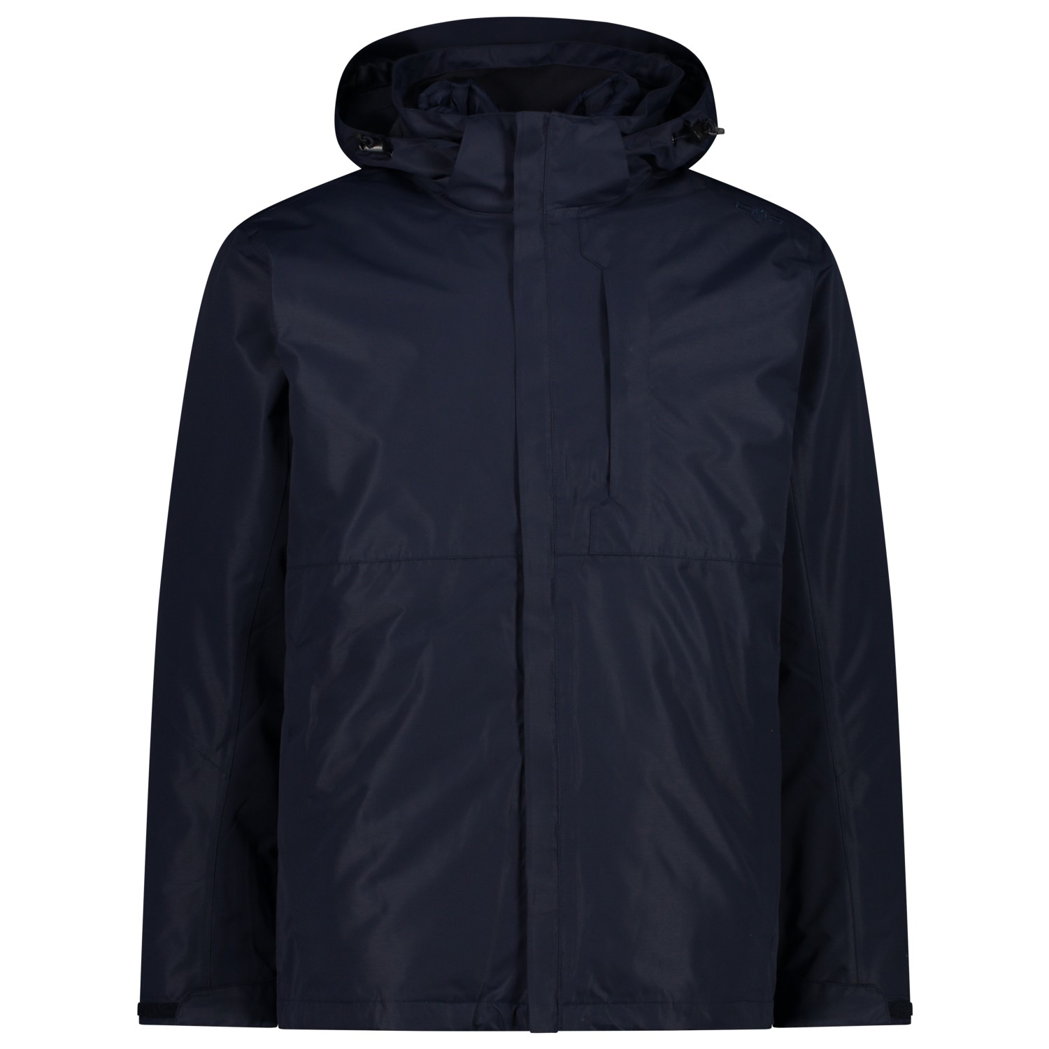 Двойная куртка Cmp Jacket Zip Hood Detachable Inner Taslan, цвет Black Blue рубашка zara kids check with detachable hood серый черный