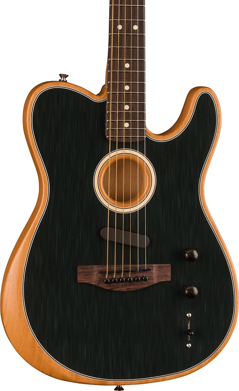 Акустическая гитара Fender Acoustasonic Player Telecaster, Rosewood Fingerboard, Brushed Black w/Bag