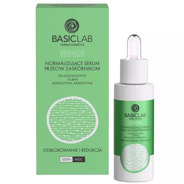 

Сыворотка для проблемной кожи Basiclab Esteticus Azeloglicyna 5%, BHA 1%, 30 мл