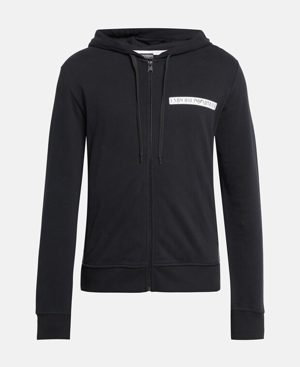 

Толстовка с капюшоном Emporio Armani, черный