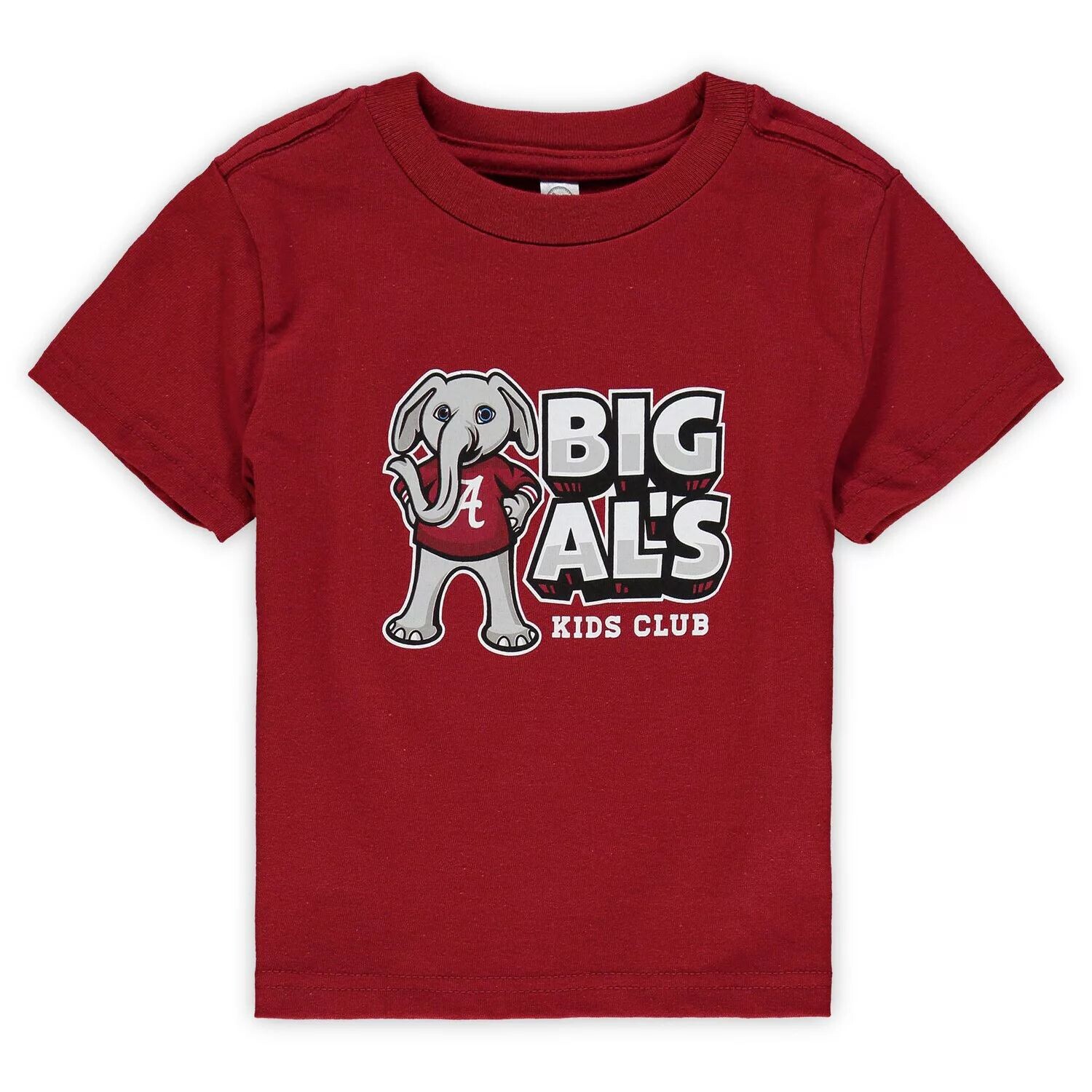 

Футболка с большим логотипом для малышей Crimson Alabama Crimson Tide Big Al's Kids Club Unbranded