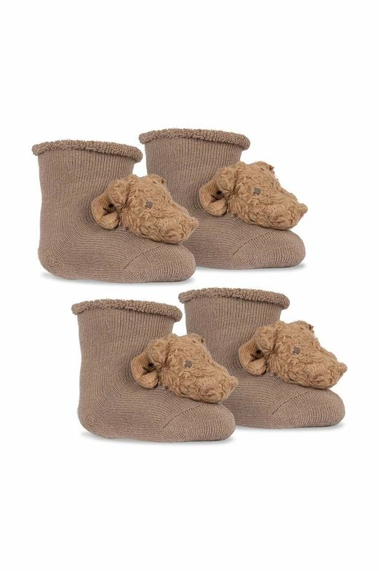 Детские носки Konges Sløjd, 2 пары, бежевый носки детские утепленные 2 пары размер универсальный бежевый белый