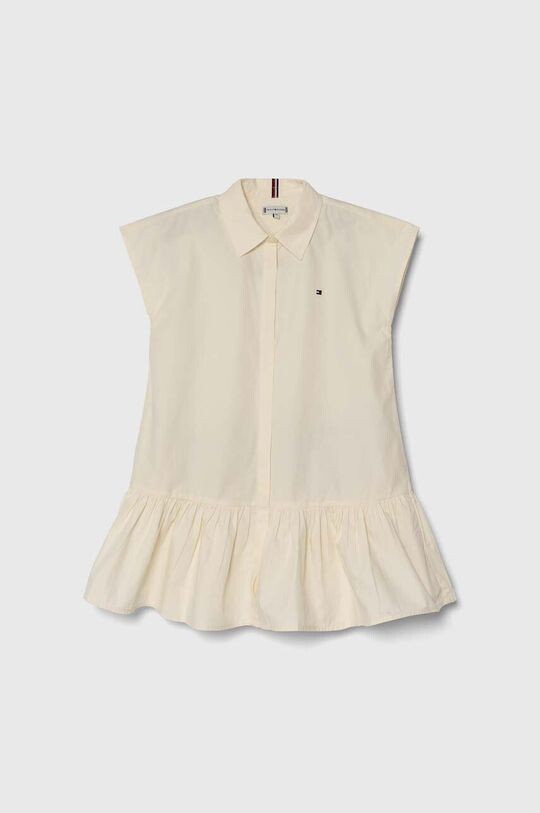 

Платье из хлопка для маленькой девочки Tommy Hilfiger, бежевый