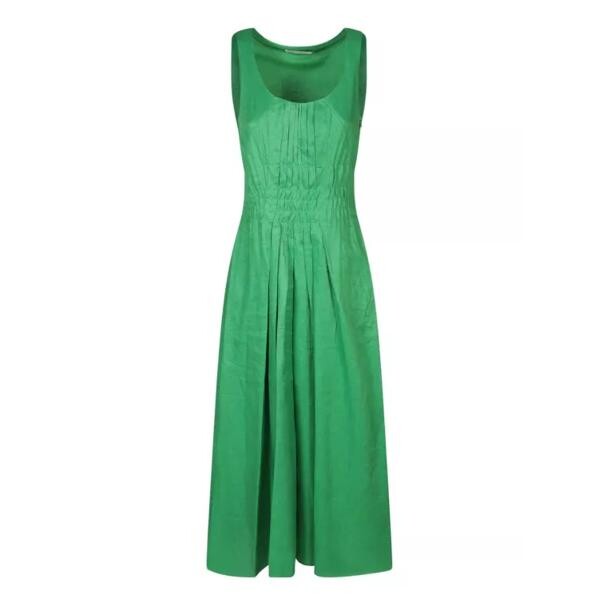 

Платье linen dress Tory Burch, зеленый