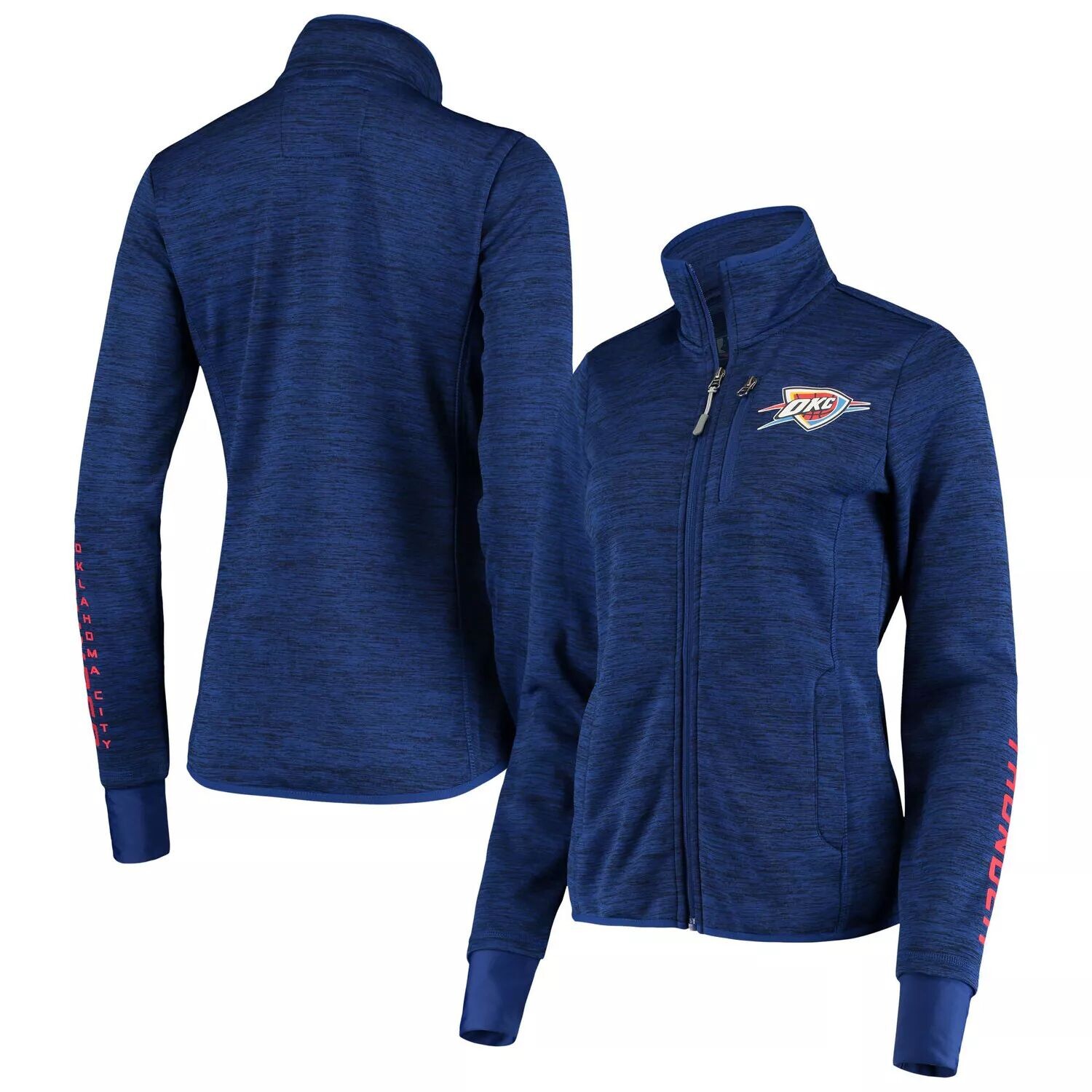 

Женская синяя куртка с молнией во всю длину G-III Sports by Carl Banks Oklahoma City Thunder G-III