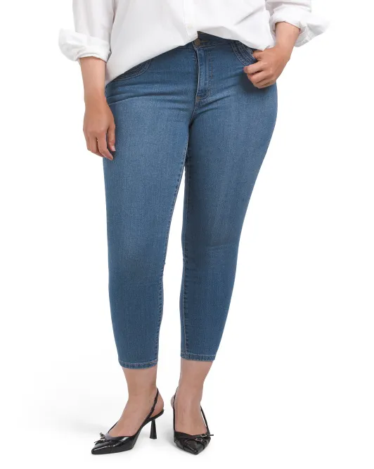 

Укороченные джинсы плюс с двумя пуговицами D. Jeans, цвет Mssb