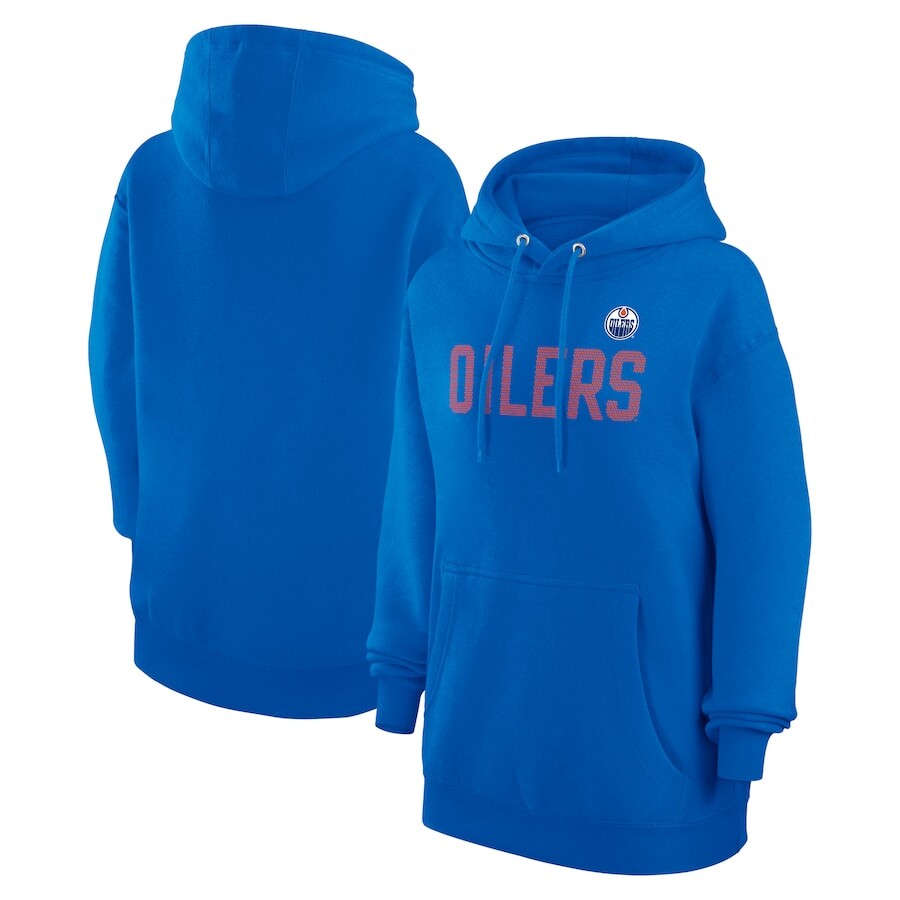 

Пуловер с капюшоном G-III 4Her by Carl Banks Edmonton Oilers, роял