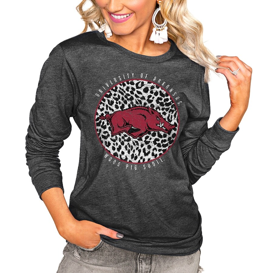 

Футболка с длинным рукавом Gameday Couture Arkansas Razorbacks, угольный