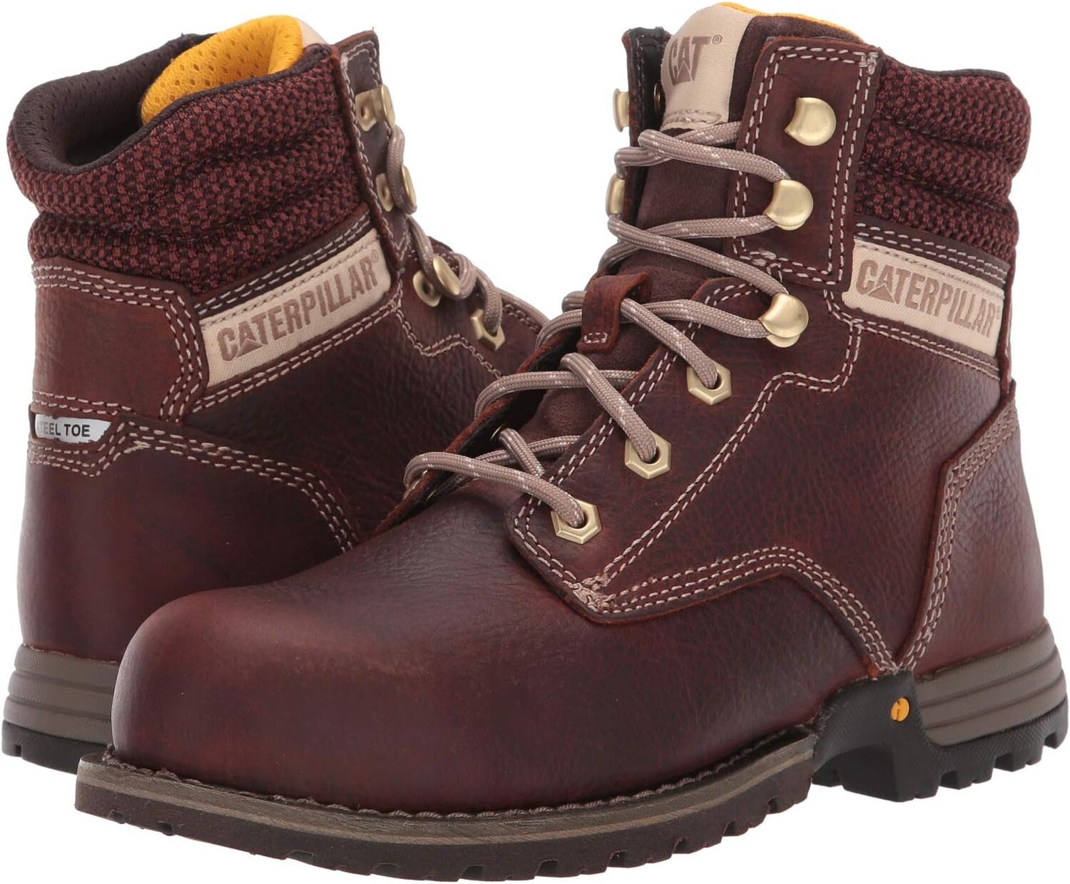 

Рабочая обувь со стальным носком Paisley 6" Steel Toe Caterpillar, цвет Tawny Full Grain Leather