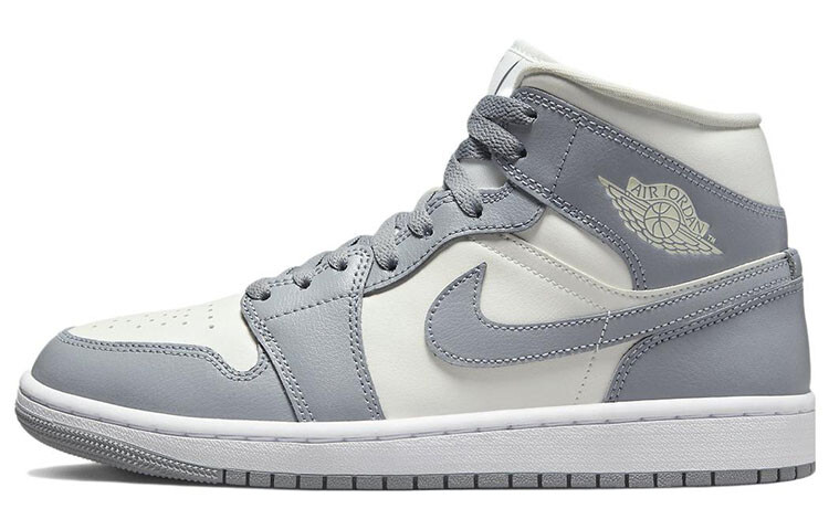 

Кроссовки женские Jordan 1 Mid Grey Sail Stealth