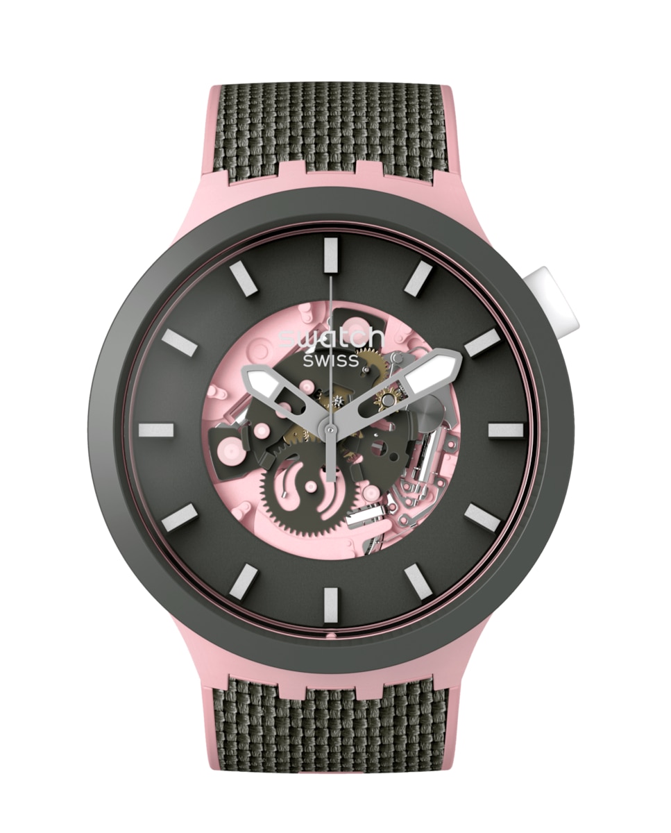 цена Часы Misty скалы с ремешком и розовым циферблатом Swatch, розовый