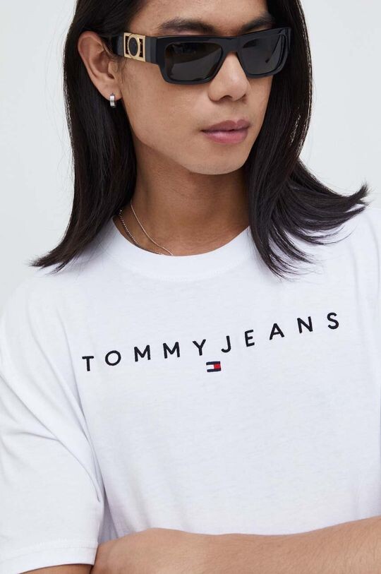 

Хлопковая футболка Tommy Jeans, белый