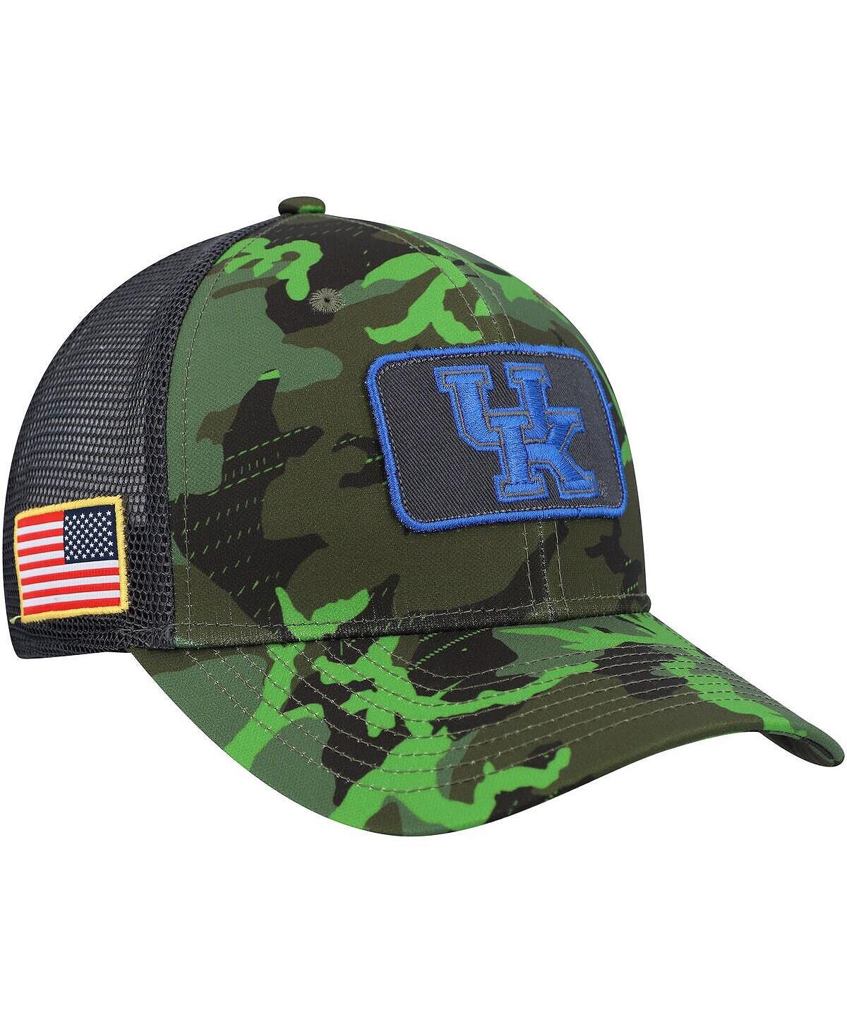 

Мужская камуфляжная черная кепка Kentucky Wildcats Classic99 Veterans Day Trucker Snapback Nike